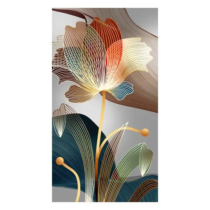 Abstract Flower Canvas