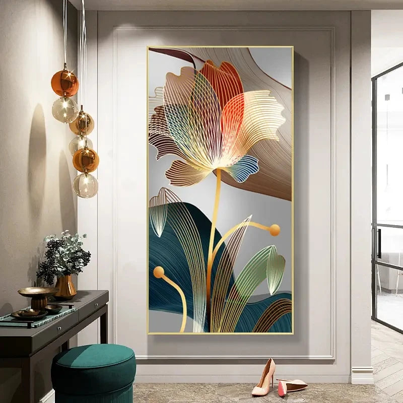 Abstract Flower Canvas