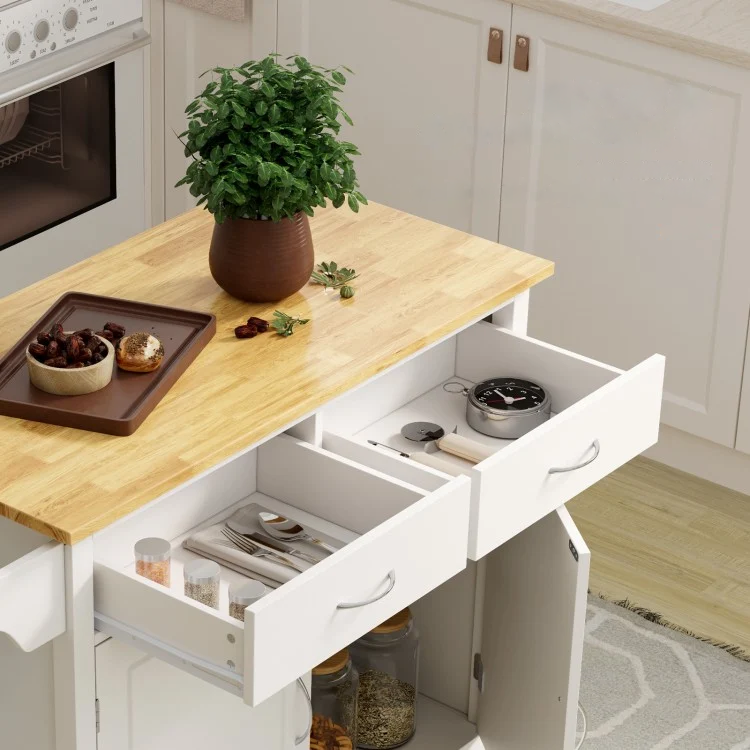 Modern 'Rolling' Kitchen Island